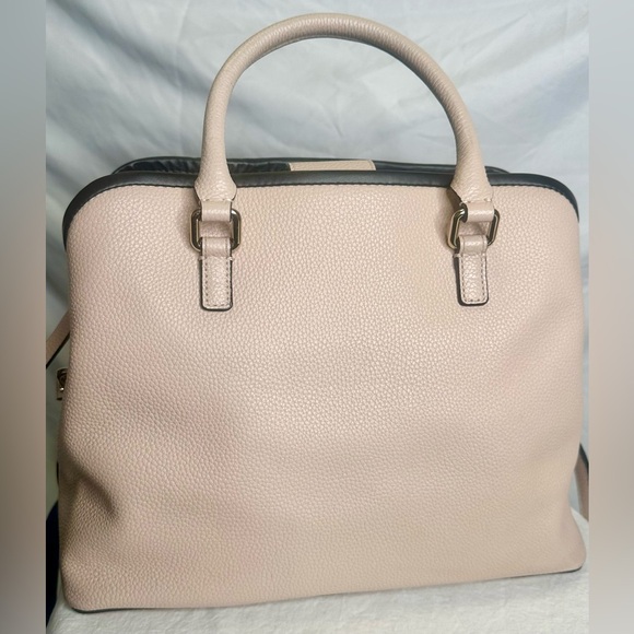 KATE SPADE Ward Place Evangelie Beige Pink Mauve Top Handle Leather Satchel Bag - Picture 5 of 15